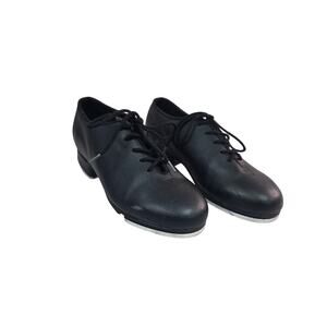 Tap Shoes Size 4M  Girls/Boys Lace Up Leather Dance Shoes for Big Kid